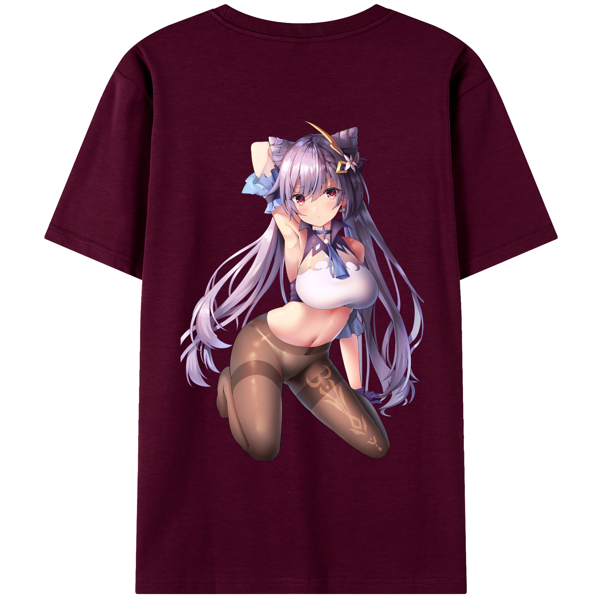 げんし神 刻晴 こくせい genshin Kokusei レディース半袖Tシャツ(バックプリント)